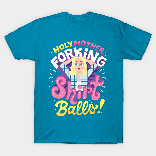 t shirt with balls on back